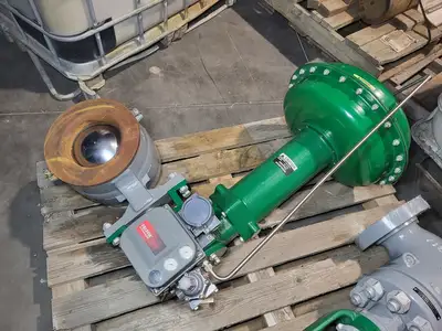 8" Class 600 Control Valve V200 w/ Size 60 Actuator 1051