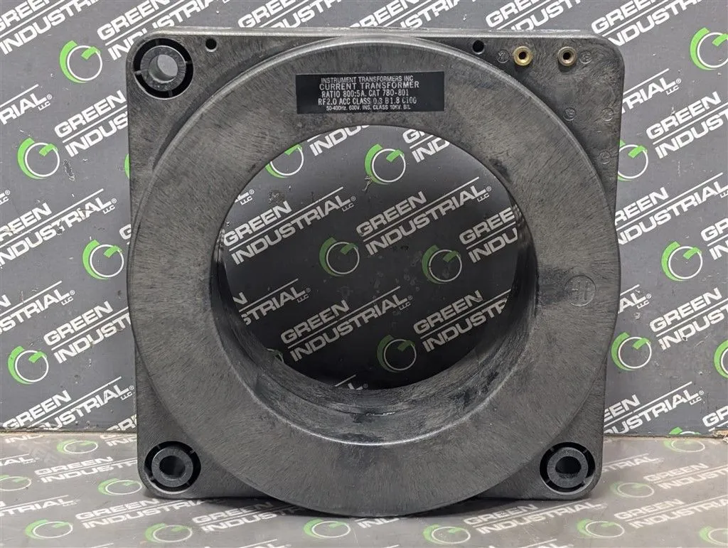 Instrument Transformers Inc. 780-801 Current Transformer 800:5 Ratio Used
