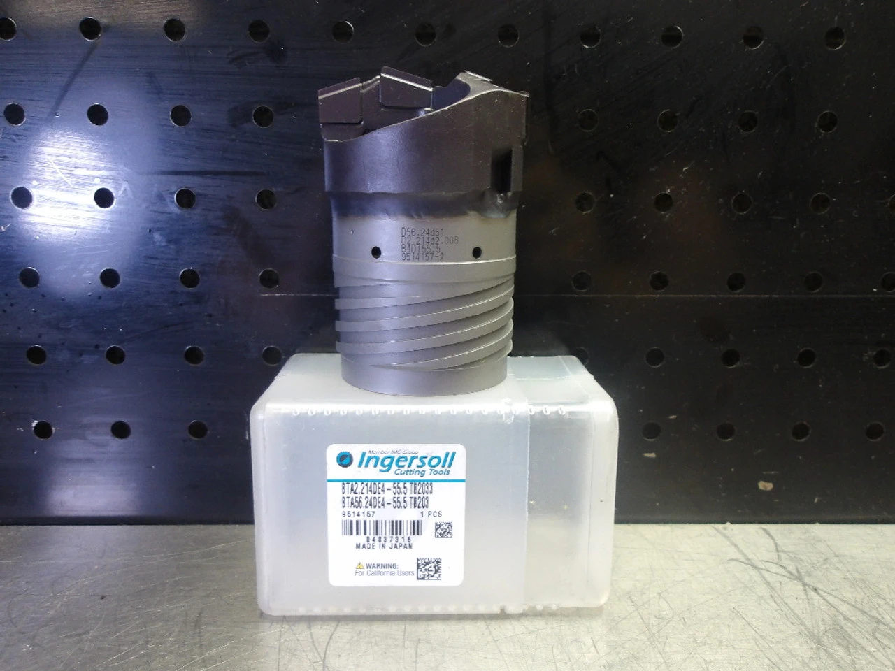 Ingersoll 55.5mm Carbide Tipped Drill Head BTA2.214DE4-55.5 TB2033 (LOC3026B)