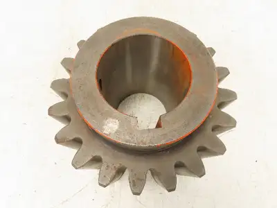 Large Steel Pinion Spur Gear 20-Tooth 4.5" Keyed Bore Hub 11" OD