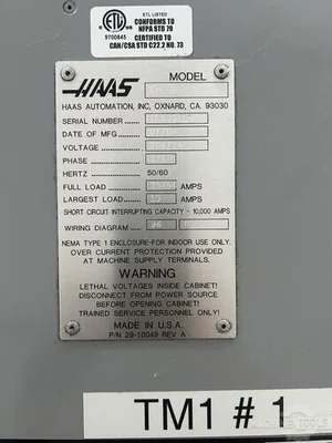 Used 2008 HAAS TM-1 Vertical Machining Centers Georgia US | The Equipment Hub #1184471