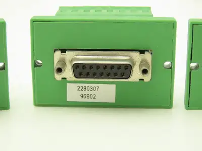 Phoenix Contact DFLK-D15 SUB/B Terminal to D-SUB Connector 15-Pin Lot of 3