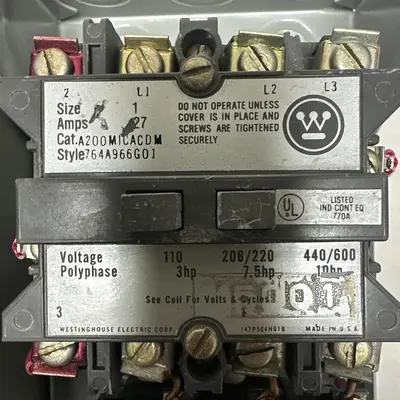 Used WESTINGHOUSE A200M1CACDW Starters | Surplus Asset Holdings #1205253
