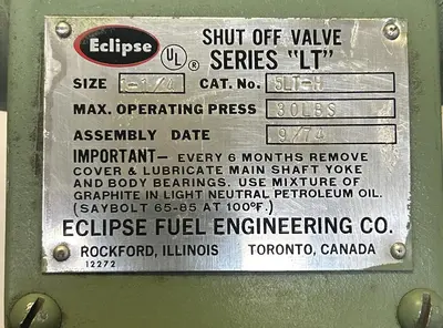 Used ECLIPSE 5LT-H Pump & Valve Parts Ohio US | Surplus Asset Holdings #1226000