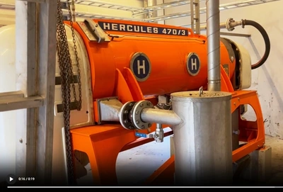 Pieralisi Hercules 470/3 decanter centrifuge, SS.
