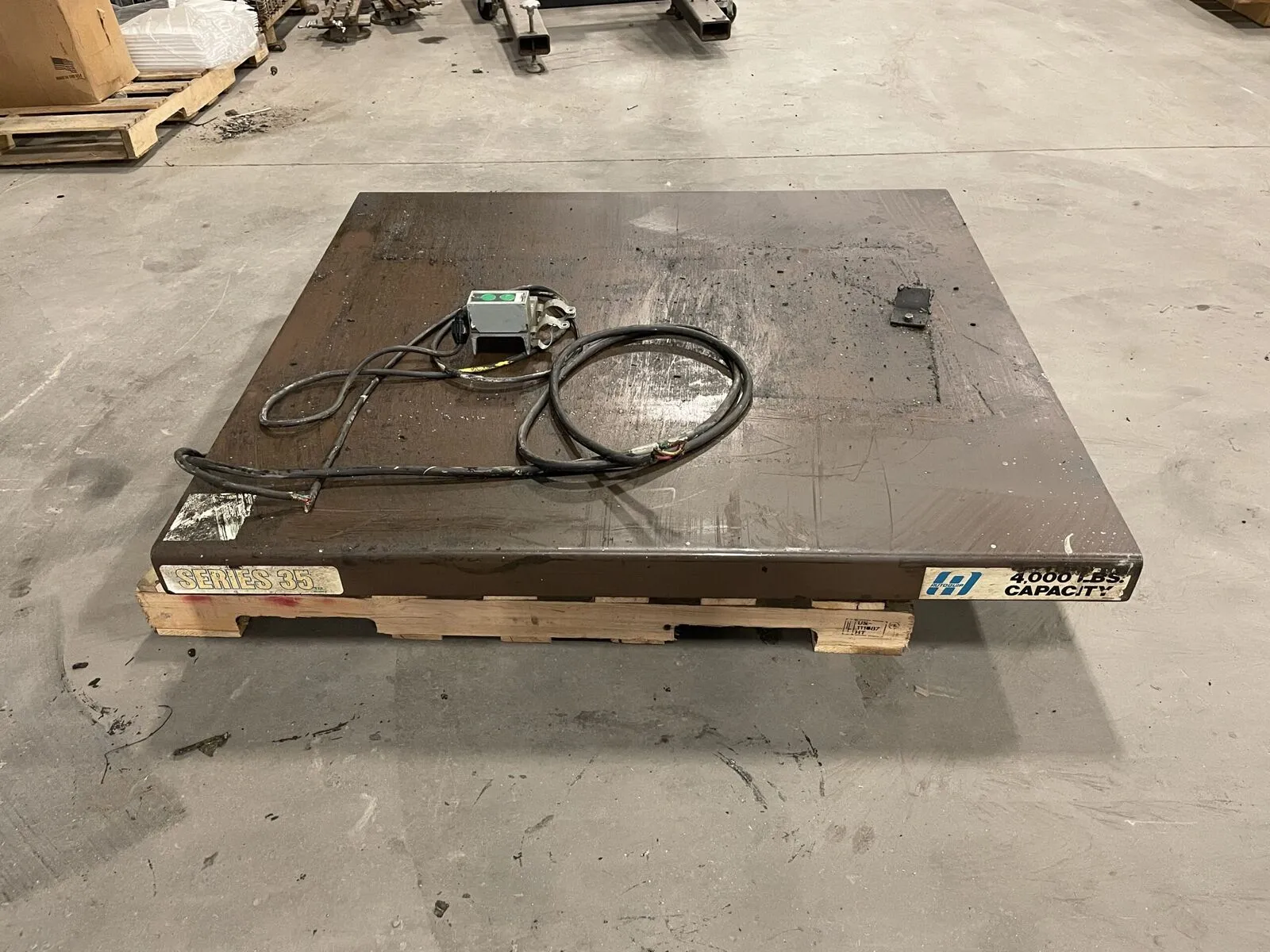 Autoquip 36S40 Hydraulic Lift Table 54″ X 48″ 4000LBS 36″ Max Height