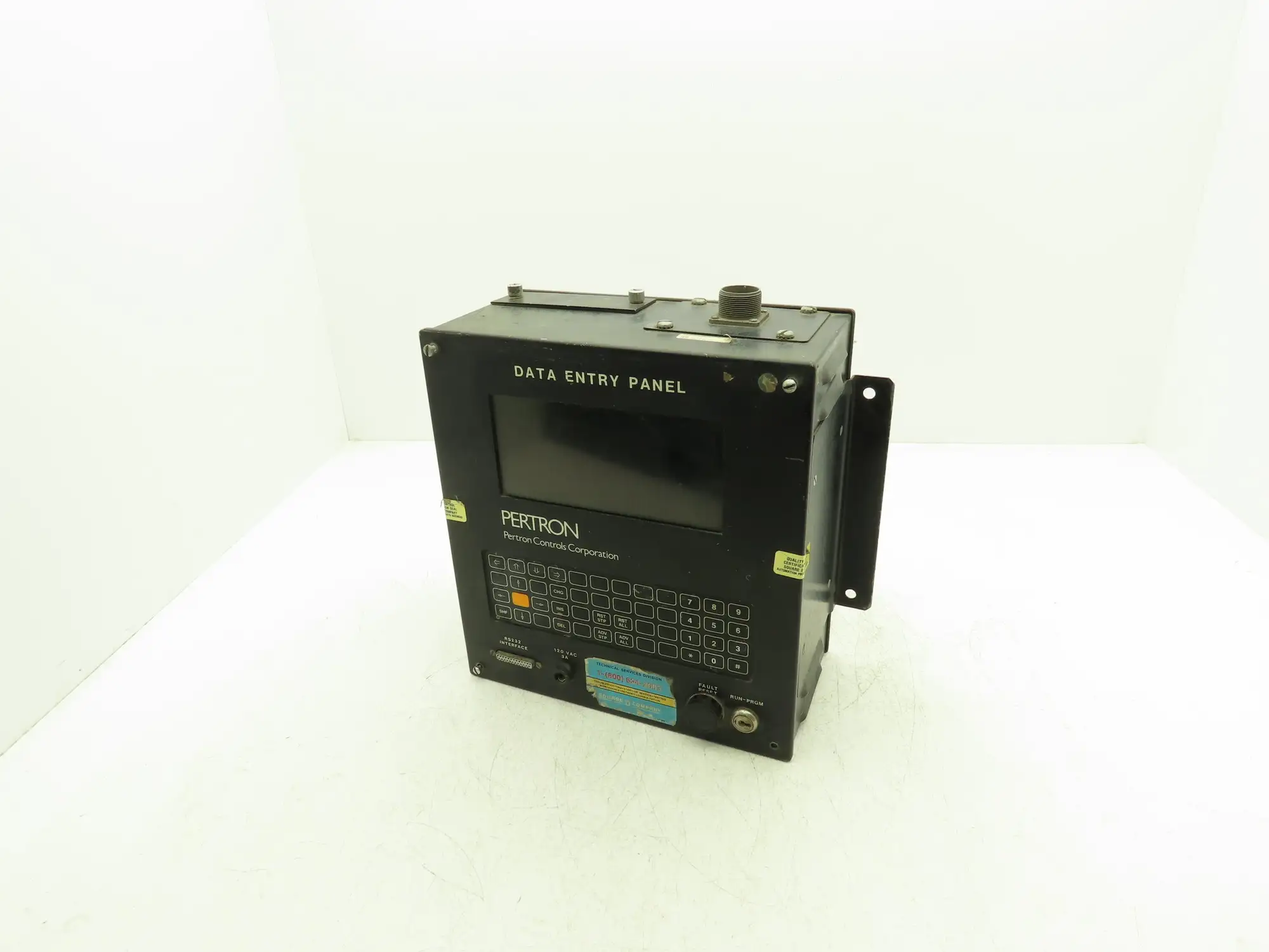 Pertron Controls Data Entry Control Panel with Fujitsu Screen FPC4012NRUL-01