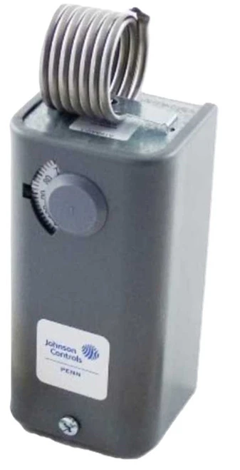 Johnson Controls A19BAC-1C Thermostat, Coiled Bulb Temp Control, SPDT, 30/110F [New]