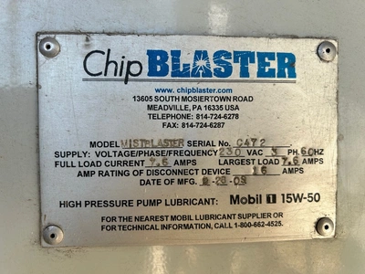 CHIPBLASTER High Pressure Coolant System