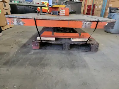 Electric Lift Table 56-1/2" x 48" w/ 3/4 hp Motor & Dual Foot Switch
