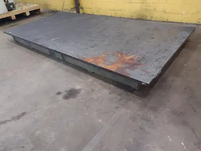 12' X 6' STEEL LAYOUT TABLE PLATE: STOCK #23783