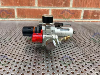 USED SMC NAW3000-N03 FILTER REGULATOR 0.05-0.85MPA W/ SMC PNEUMATIC / SOLENOID  VALVE