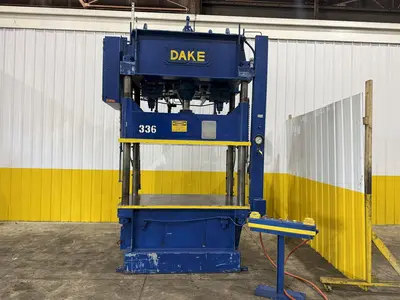 75 TON DAKE MODEL #18-558 HYDRAULIC 4-POST PRESS,  23" STROKE: YOBRO #24094