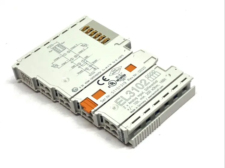 Used BECKHOFF ETHERCAT 2‑CHANNEL ANALOG INPUT ±10V 16‑BIT TERMINAL PLC Input & Output | Maverick Industrial Sales #1102607