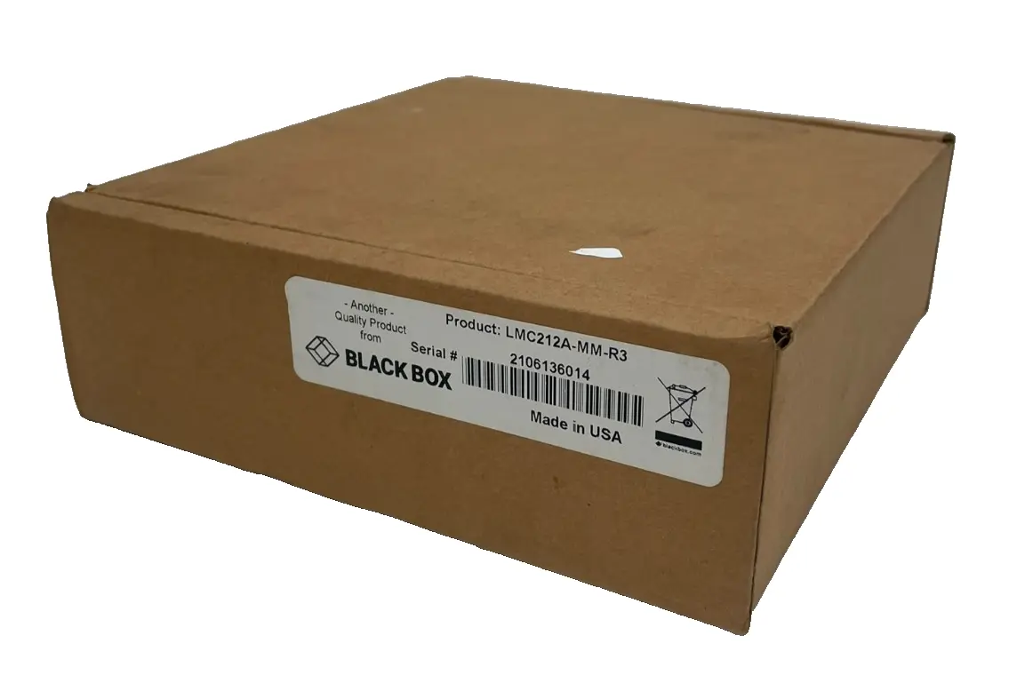 NEW BLACK BOX LMC212A-MM-R3 ETHERNET MEDIA CONVERTER LMC212AMMR3