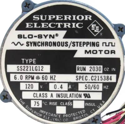 NEW SUPERIOR ELECTRIC SS221LG12 STEPPING MOTOR