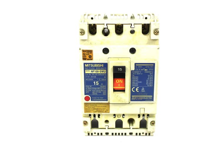 Used MITSUBISHI NF100-SWU 15A Circuit Breakers Kentucky US | Industrial Parts R Us Inc. #355238