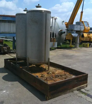 SPC9080  Tank 200 gallon vertical tank, Stainless Steel, dish
