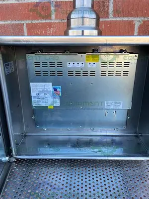 USED NEMATRON M1500T-24-NL TOUCH MONITOR 15", 24VDC W/ ENCLOSURE
