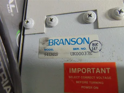 Branson 941AES Ultrasonic Welder Intelligent Actuator 900 Series Used