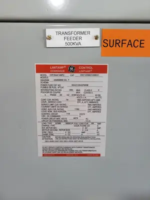5kV Motor Control Center (MCC) Unit w/ (4) Breakers & (2) Load-Break Switches