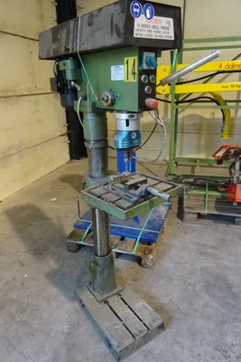 USED BROWN 10 SPEED DRILL PRESS
