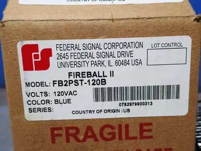 New | in-Stock FEDERAL SIGNAL CORPORATION FB2PST120B Light Source Equipment Ohio US | HGR 24 #1134639