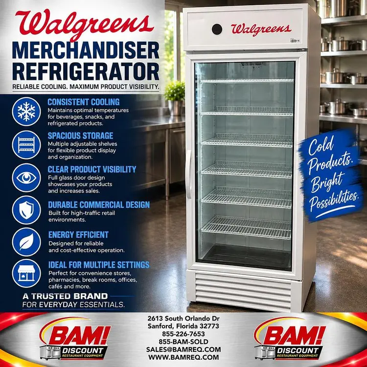 Used ABS ABT-19-WAL1 Display Refrigerators Florida US | BAM Discount Restaurant Equipment #1425474