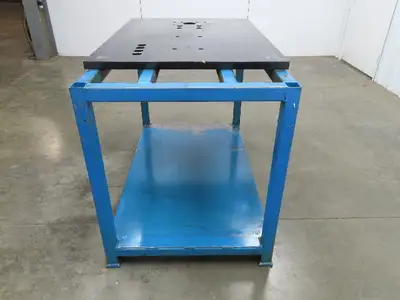 1-1/8" Steel Top Machine Base Welding Table Work Bench 50"W 30"D 34-3/4"H