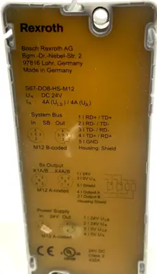 NEW REXROTH R911173209 TEMPERATURE MODULE S67D08HSM12