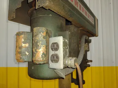 15" POWERMATIC MODEL #1150 SINGLE SPINDLE POWER DRILL PRESS: YOBRO #24294