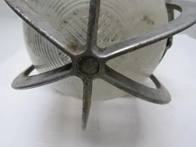 Crouse Hinds  Vintage Electric Light Fixture For Hazardous Locations 9" Dia.