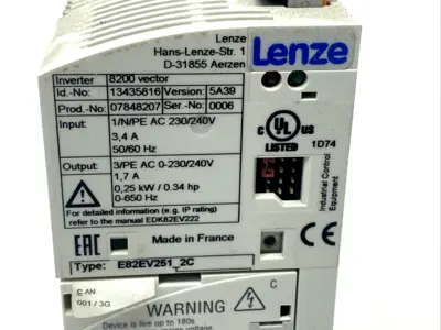 Used Lenze 13435816, 8200 Vector Variable Speed Drives Michigan US | Maverick Industrial Sales #1395594