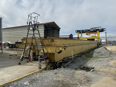 75 TON X 103'6" SPAN P&H CRANE GIRDERS WITH END TRUCKS. STOCK # 1226624