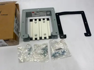 New | in-Stock HOFFMAN NVENT WIREWAY NIPPLE LAY-IN HINGED COVER 6" X 6" X 2" GRAY STEEL Miscellaneous MRO | Maverick Industrial Sales #1121719