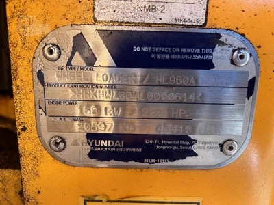 Used 2023 HYUNDAI HL960A HDXT Wheel Loaders Georgia US | National Equipment Dealers #1422380