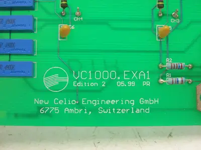 Celio VC1000EXA1 Graphic Art PLC Slot Rack Control Card 	Viscolor 2200