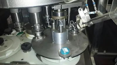 ZALKIN CA3PM ROTARY 3-HEAD CAPPER, 43 MM.CAP