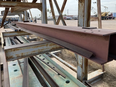1 Ton Bridge Crane, free standing, 30' long x 10' wide x 10' 6" under hook. approx.