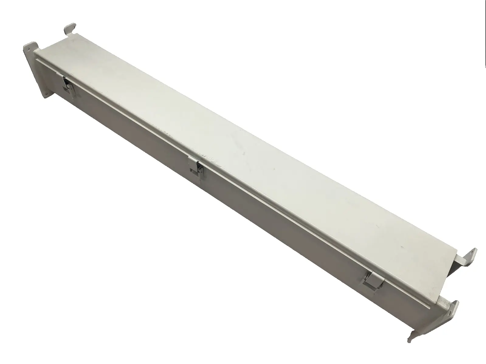 USED HOFFMAN NVENT WIREWAY 4X4X36 TYPE 12 LAY-IN HINGED COVER STEEL