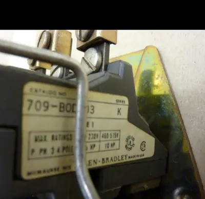 Used ALLEN BRADLEY 709-BOD103 SER K Starters Michigan US | Ideal Machinery #711864