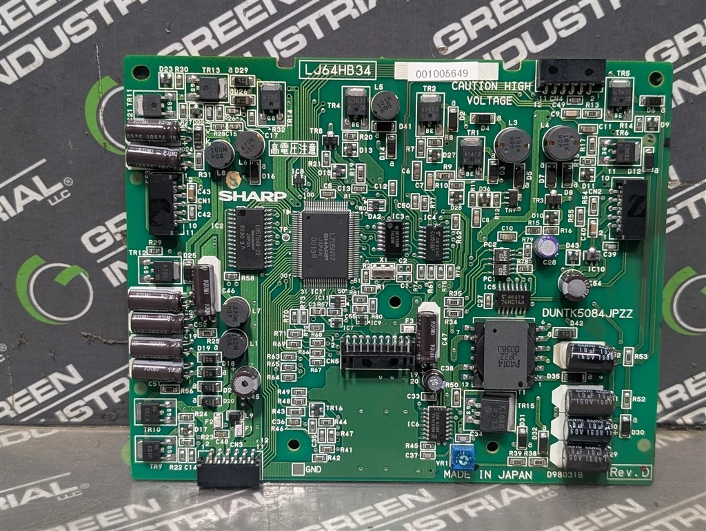 Sharp LJ64HB34 LCD Display Control Board DUNTK5084JPZZ Rev. D Used