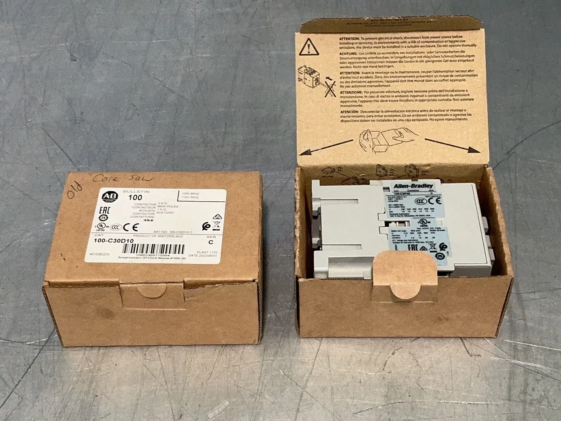 Used ALLENBRADLEY 100S / 100C30*00 PLC Contactors Ohio US | HGR 24 #1518395