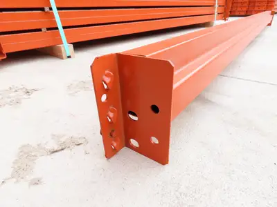 Interlake 96"x 3-1/2" Teardrop Pallet Racking Rack Step Beam Crossmember 4170Lb
