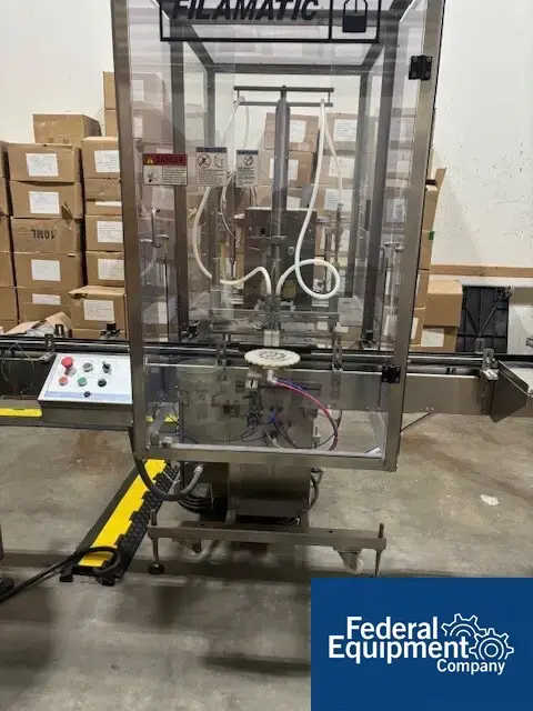 Used Filamatic Filamatic EconoFIL Inline Fill Filling Line, Model DAB-5 Bottle Fillers Washington US | Federal Equipment Company #1337723