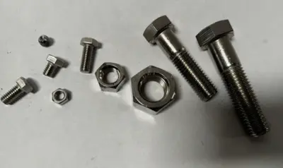 Large Lot of 304 Stainless Steel Bolts Nuts Allen Screw 2,300 Lbs