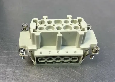 Harting HAN 10 E-F Connector 16A, 500V, 6kV 10 Pin 4D