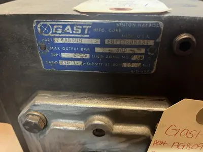 Used GAST AG809 Industrial Controls Ohio US | Surplus Asset Holdings #1507151