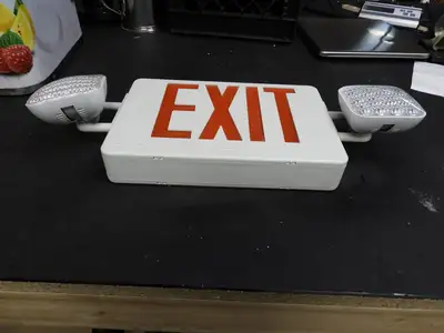 Used Isaac Peoria Used LED Emergency and Exit Light C IP Lighting Illinois US | Falcon Restaurant Supply #1376644