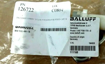 NEW BALLUFF BES 12,0-KH-3L CLAMP HOLDER BES120KH3L